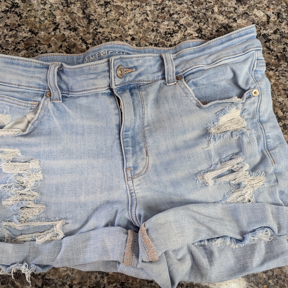 American Eagle Outfitters Light Blue Denim Shorts